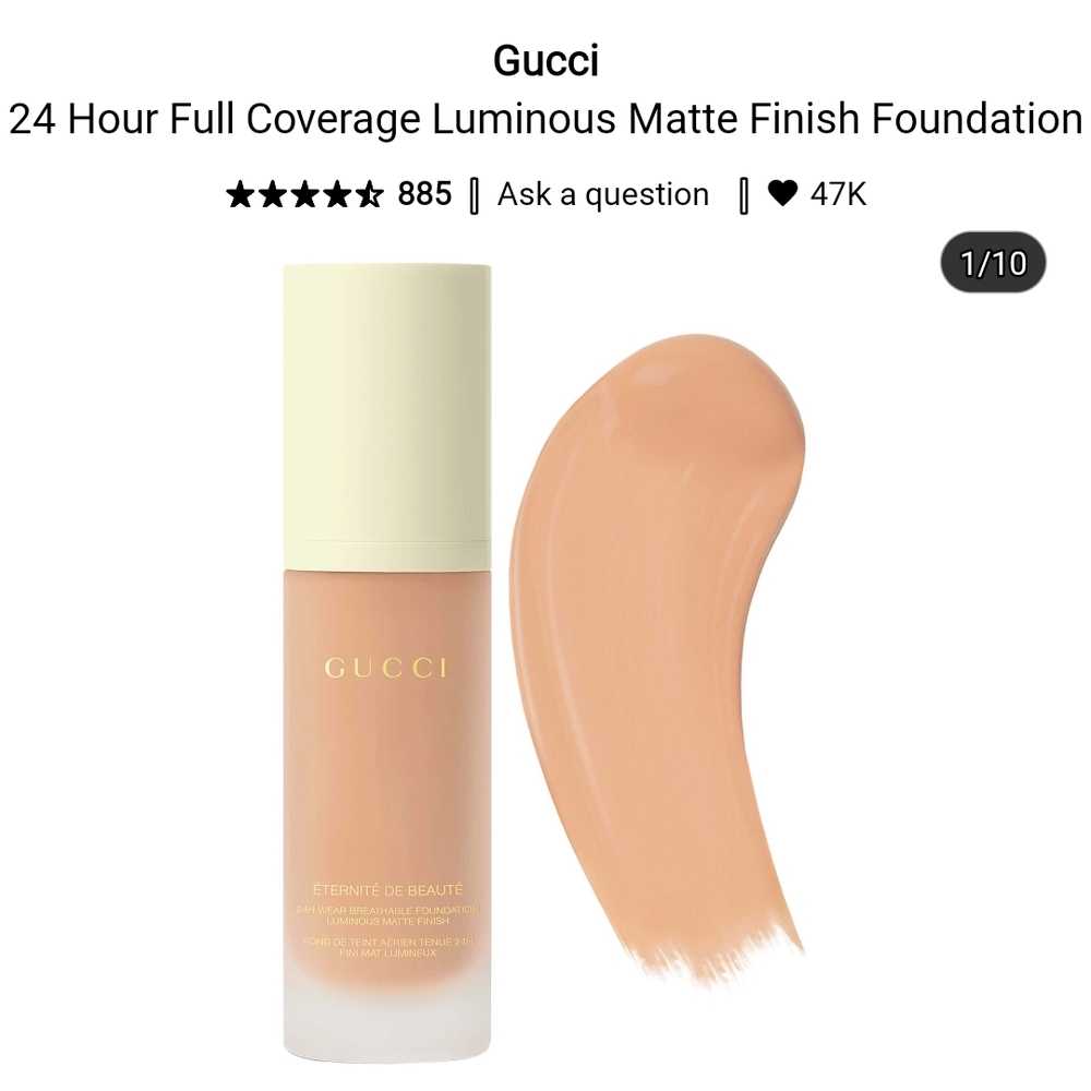 Gucci Luminous Matte Foundation 260W Gucci Eternité de Beauté Foundation